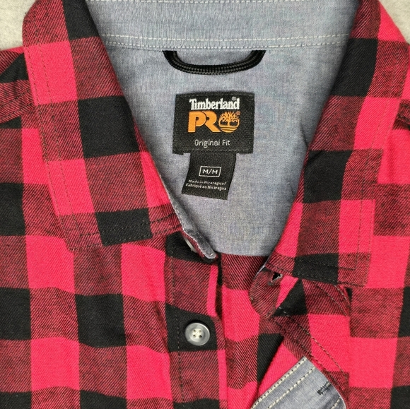 Timberland PRO mens Woodfort Mid-weight Flannel Work Shirt - Picture 4 of 7